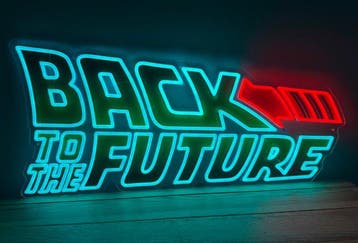Back to the Future - Enseigne lumineuse au néon - Plexiglass, Verzamelen, Nieuw
