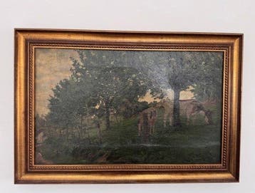 W. Roelofs (XIX-XX) - Twee koeien in heuvelland