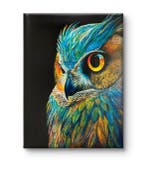Luca Domiro - Sunset Horizon Owl - LARGE HAND FINISHED