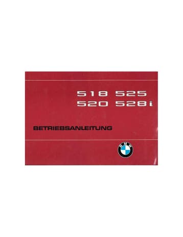 1979 BMW 5 SERIE INSTRUCTIEBOEKJE DUITS