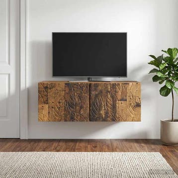 vidaXL Wandmontage TV-kast 98 x 31 cm Oud hout Bewerkt hout, Verzenden, Nieuw