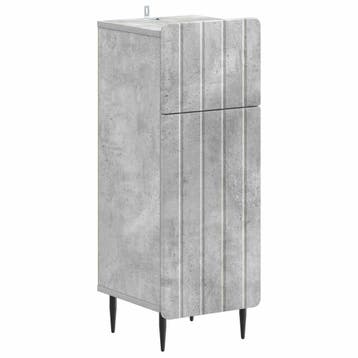 vidaXL Badkamer Opbergkast ZWOLLE Betongrijs 30 x 31 x 79,5, Huis en Inrichting, Verzenden, Nieuw