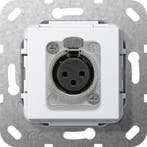 Gira D Serie XLR Basis Socket Puur Wit - 566703, Verzenden, Nieuw