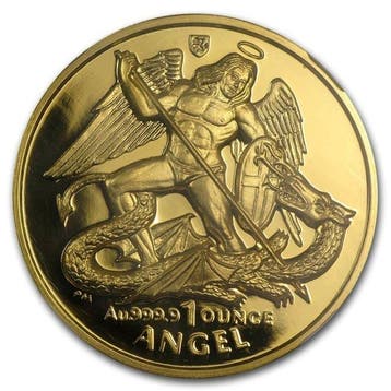 Isle of Man. 2006 1 oz Isle of Man Gold Angel Ultra High, Postzegels en Munten, Edelmetalen en Baren