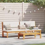 vidaXL Ligstoel Olie Natuurlijk 200 x 57 x 75cm Massief, Verzenden, Nieuw