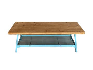 Veiling - Tafelbankje Retro Industrieel Design  120 x 38 cm., Huis en Inrichting, Nieuw
