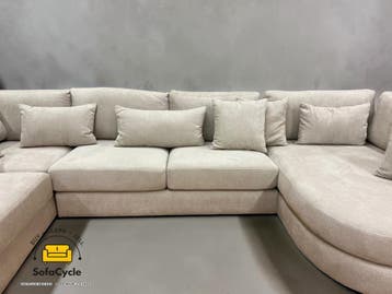 NIEUWE OVERSTOCK grote U-zetel – luxueus, extra ruim en ulti, Verzenden