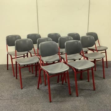complete set 11 stuks schoolstoelen zith. 47 cm,  van Helmut, Huis en Inrichting, Stoelen, Gebruikt, Vijf, Zes of meer stoelen