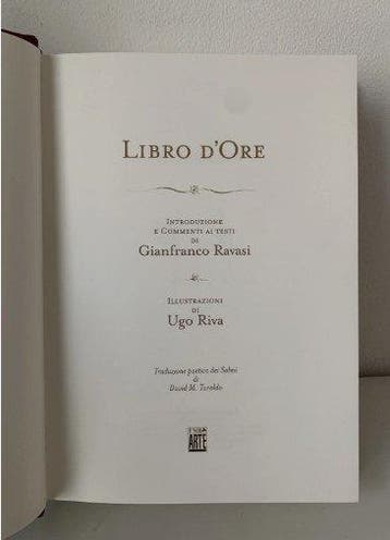 Ugo Riva - Libro DOre - con bassorilievo in bronzo
