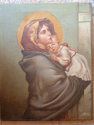 École italienne (XX) - Madonna con Bambino