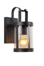 Lucide LINDELO - Wandlamp Buiten E27 IP23 Glas Zwart, Verzenden, Nieuw, Netvoeding