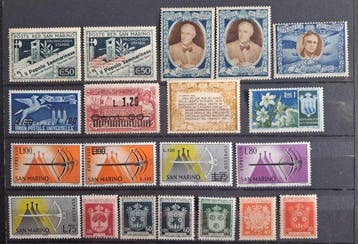 Saint-Marin 1943/1975 - Rep. Di San Marino (188 timbres, Gestempeld