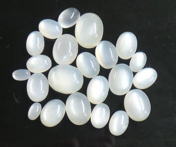 Set maanstenen 100% natuurlijk Cabochon- 6.84 g - (22)
