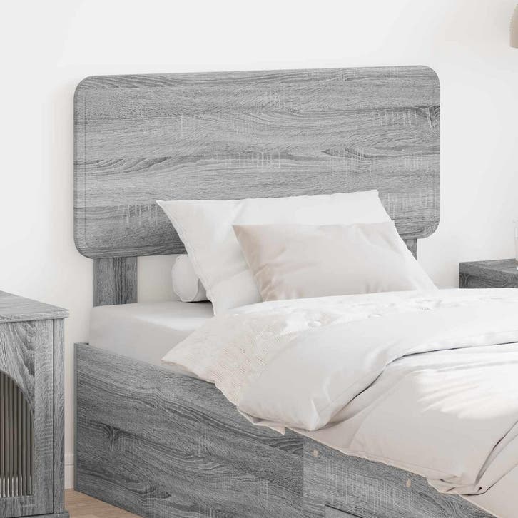 vidaXL Hoofdbord Grijs Sonoma Bewerkt hout, Huis en Inrichting, Slaapkamer | Bedden, Nieuw, Verzenden