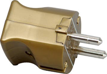 Kopp Right Angle Bronze Plug Durable Plastic 16A Gold -, Verzenden, Nieuw