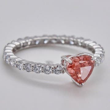 Zonder minimumprijs - Ring - 14 karaat Witgoud - 2.01ct. tw., Nieuw