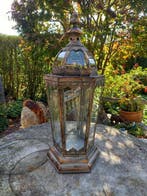 Lanterne - Lanterne à bougie - 45 cm - Verre, Métal