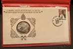 België 1976/1985 - Numismatische Eerstedagsomslagen o.a., Gestempeld