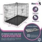 MaxxPet Hondenbench met Plaid - Zwart - Incl. Plaid - 76..., Ophalen of Verzenden, Nieuw