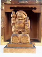 Hout - Daikokuten , een godheid geassocieerd met