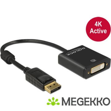Delock 62599 Adapter DisplayPort 1.2 male > DVI female 4K, Verzenden