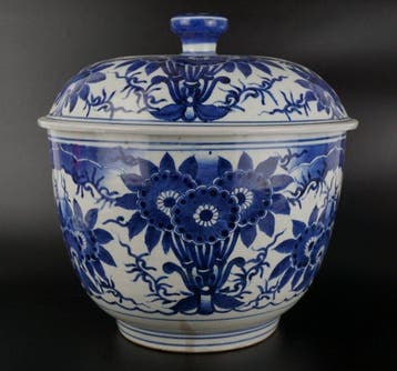 Pot - Porcelaine - Tureen Edo, grande et fine
