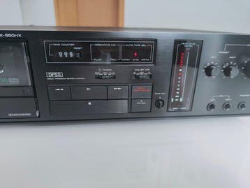 Kenwood - KX-550HX 2-Head Single Stereo Audiocassette deck
