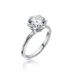 Verlovingsring - 14 karaat Witgoud - 3.03ct. tw. Diamant