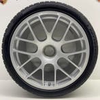 Porsche 997 Turbo/GTS 19 RS Spyder zilver met banden 8MM, Autos : Pièces & Accessoires, Pneus & Jantes, Ophalen, Banden en Velgen