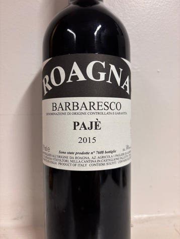 2015 Roagna Pajè - Barbaresco - 1 Fles (0,75 liter)