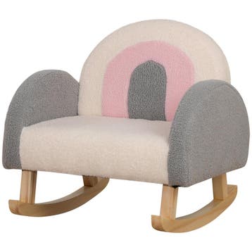 2dekans | HOMCOM Kinder Schommelstoel – Grijs – 50 x 45 x 44, Ophalen of Verzenden