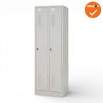 Kledingkast 2-deurs - 180x59x50 cm - Grijs, Werkplek, Ophalen of Verzenden, Gebruikt, Kast