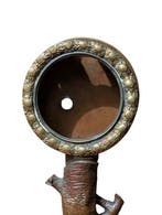 Antique Bronze Empire Pocket Watch Holder
