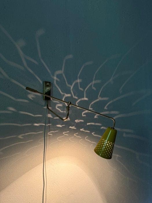 Wandkandelaar - messing, Antiek en Kunst, Antiek | Verlichting