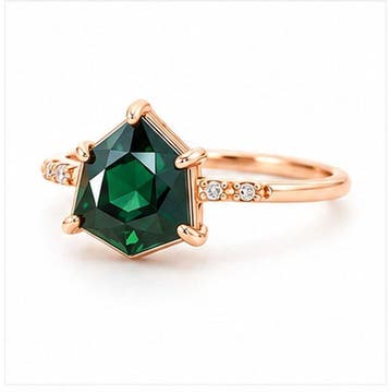 Zonder minimumprijs - Ring - 14 karaat Roségoud - 3.21ct., Nieuw