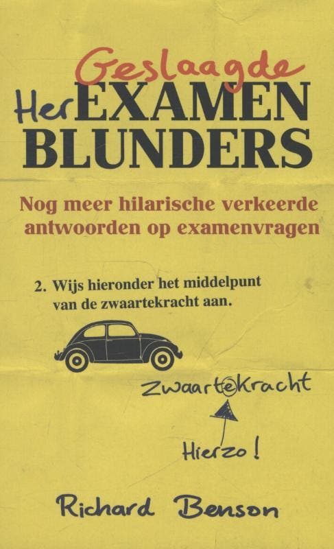 Geslaagde herexamenblunders 9789045314938 Richard Benson, Livres, BD, Envoi