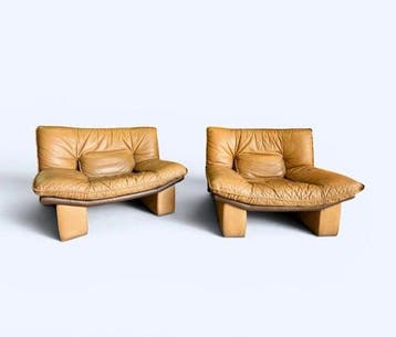 Nicoletti Salotti - Fauteuil (2) - Ambassadeur - Leder