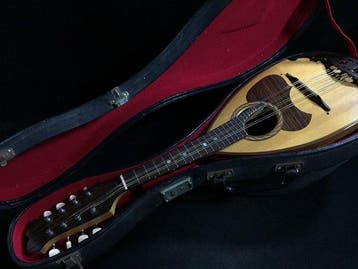 Vintage Kunishima Mandolin Nagoya Japan Bowl-Back Mandolin -