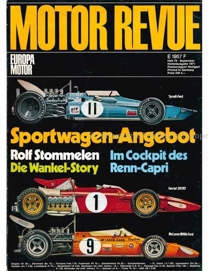 1970 MOTOR REVUE MAGAZINE 79 DUITS, Boeken, Auto's | Folders en Tijdschriften, Ophalen of Verzenden