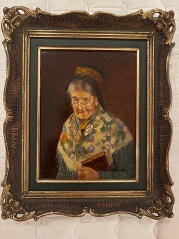 Alfred Zimmermann (1854-1910) - Schwarzwaelderin, Antiek en Kunst