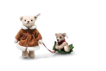 Steiff: Mamma Teddybveer met kind op de Holly Express -