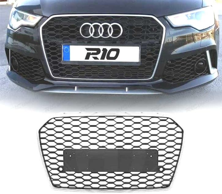 Calandre Pour Audi A6 4G 14 18 Look Rs6 Chromé, Auto-onderdelen, Carrosserie, Verzenden