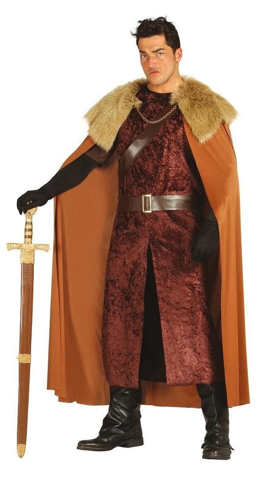 Middeleeuwse Leider Kostuum Heren, Kleding | Heren, Carnavalskleding en Feestkleding, Nieuw, Verzenden