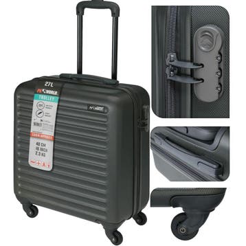 2dekans | ProWorld Handbagage Koffer 16 Inch - Antraciet -, Ophalen of Verzenden, Nieuw