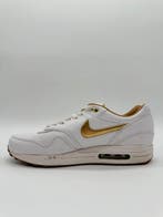 Nike - Nike Air Max 1 FB Woven White Metallic Gold -, Nieuw
