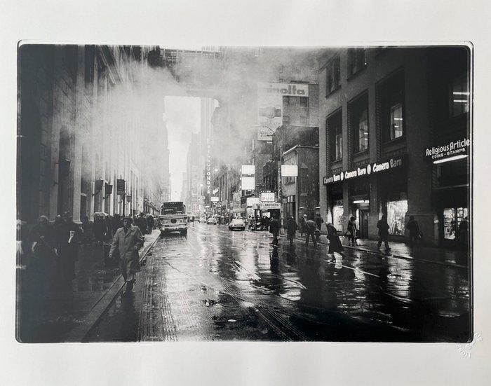 Lionel DERIMAIS - Brouillard dans les rues de New-York, c., Antiek en Kunst, Kunst | Designobjecten