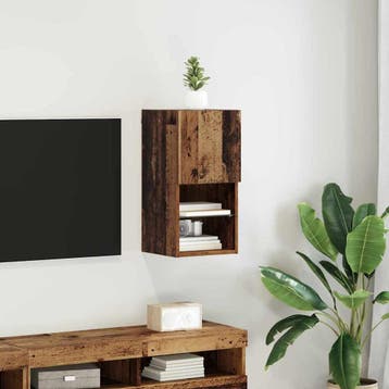 vidaXL Wand gemonteerd TV Kast 30,5 x 30 x 60 cm Oudhout, Verzenden