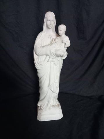 Unis, France - Beeldje, St-vierge et enfant - 32 cm -