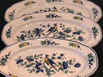 Villeroy & Boch - Schotel (3) - Feniks blauw - Porselein