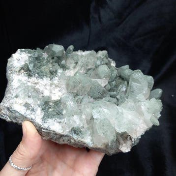 klorietkwarts Kristallen op matrix - Hoogte: 12.5 cm -, Verzamelen